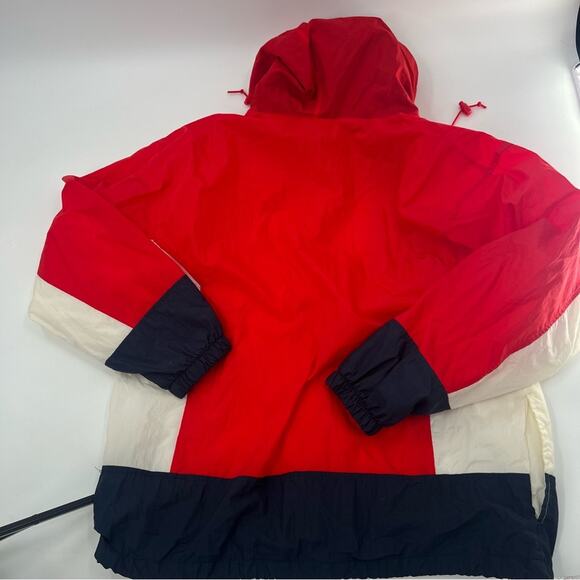 VINTAGE Converse Red, White and Blue Track Jacket Windbreaker - Picture 6 of 9